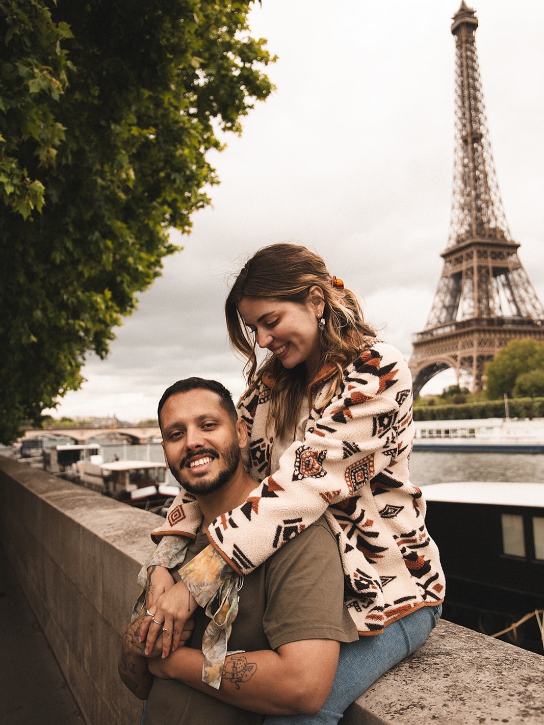 Eiffel Tower Romance in Paris, France