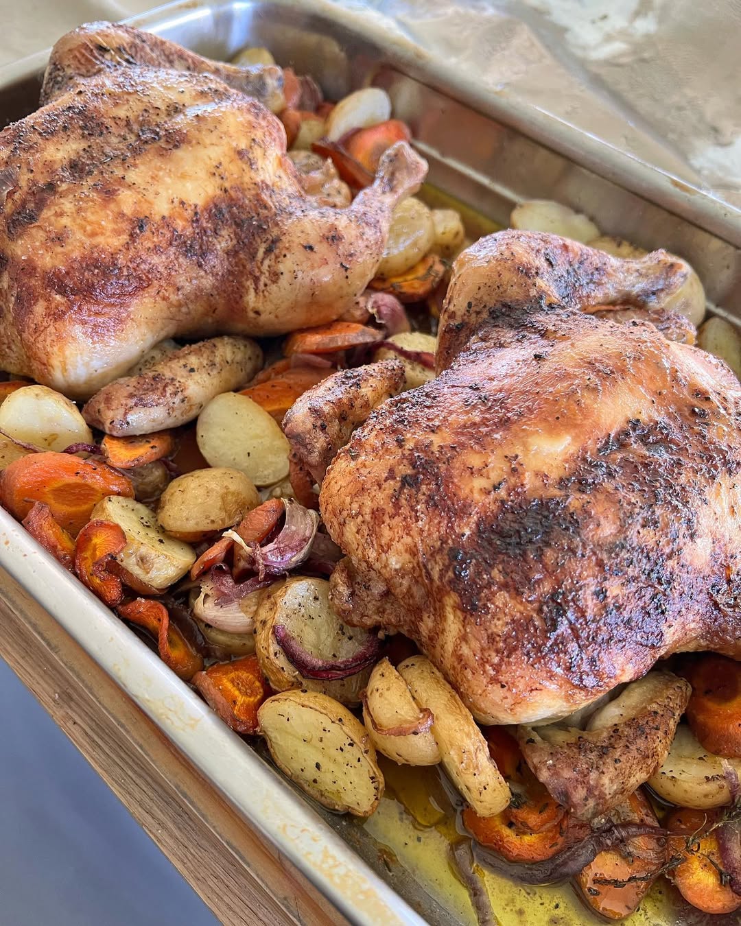 Garlic Butter Roast Chicken