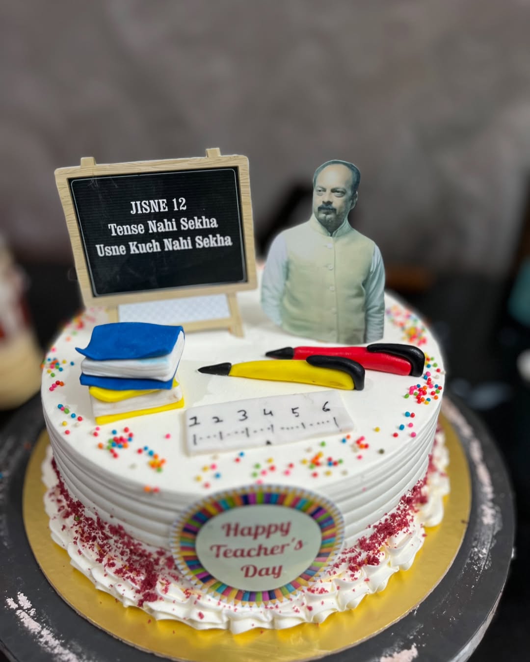 Books & Pencils Cake