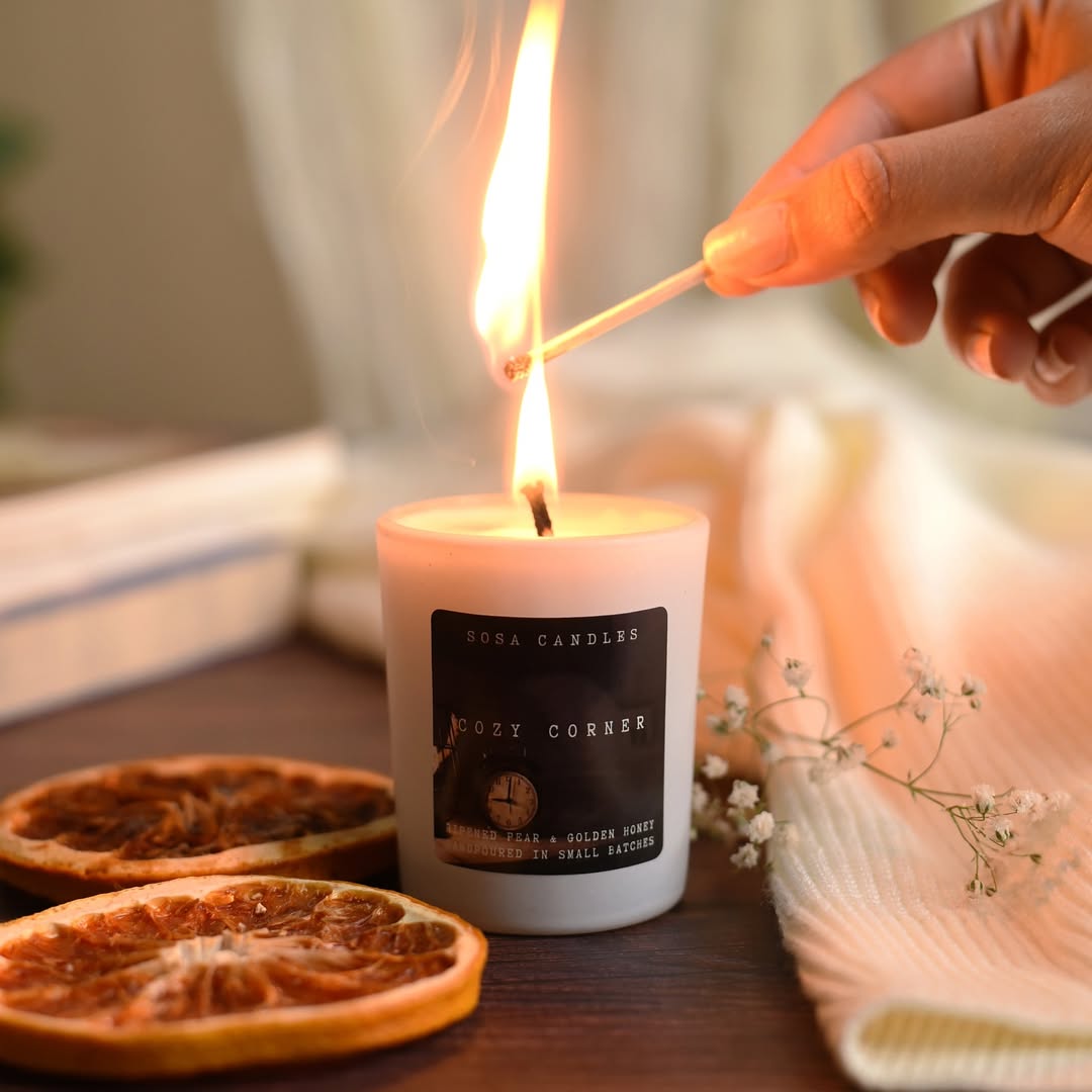 Handmade candles or soaps